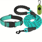 JOYTALE Pet Leash And Collar Set, Reflective Leash And Adjustable Nylon Collar for Small Medium & Large Dogs