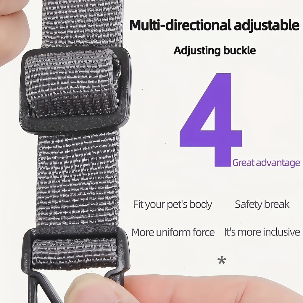 Vest-style pet harness, cat leash and collar set, soft walking leash for cats, anti-escape adjustable cat leash, reflective vest jacket, breathable kitten harness suit, easy to wear, suitable for outdoor walks
