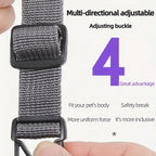 Vest-style pet harness, cat leash and collar set, soft walking leash for cats, anti-escape adjustable cat leash, reflective vest jacket, breathable kitten harness suit, easy to wear, suitable for outdoor walks