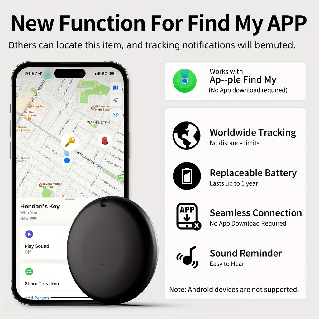 Pet GPS Smart Collar Set with Anti-Lost Device + Collar + Protective Cover - Real-time Tracking, Global Precise Location, Wireless Low-Power Battery Anti-Loss Device. Note: The anti-lost device is available in two styles comp