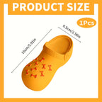 Interactive Squeaky Dog Toy for Aggressive Chewers - Durable Rubber Slippers-Shaped Chew Toy with "I Love You" Design, Teeth Cleaning & Training, Indoor/Outdoor Play for Small, Medium, Large Dogs & Puppies, Dog Toys for Teeth