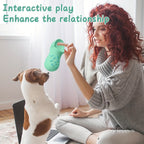 Interactive Squeaky Dog Toy for Aggressive Chewers - Durable Rubber Slippers-Shaped Chew Toy with "I Love You" Design, Teeth Cleaning & Training, Indoor/Outdoor Play for Small, Medium, Large Dogs & Puppies, Dog Toys for Teeth