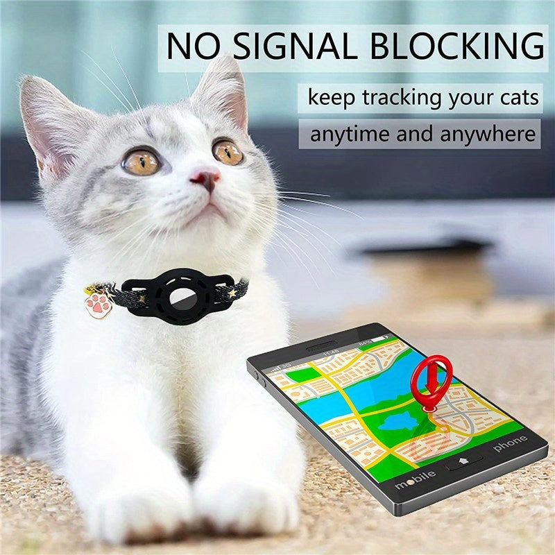 Pet GPS Smart Collar Set with Anti-Lost Device + Collar + Protective Cover - Real-time Tracking, Global Precise Location, Wireless Low-Power Battery Anti-Loss Device. Note: The anti-lost device is available in two styles comp