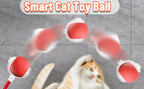 3pcs Set Red, Grey, Green Fully Automatic 360° Rolling Pet Ball - Grinding and Relief Feature with USB Charging LED Light, Durable Plastic Material - Suitable for Kittens and Dogs - Interactive Toy - Easter and Patriots Day