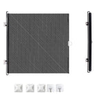 Retractable Pet Safety Gate Wide, Indoor Mesh Fence for Dogs & kitten, Mounting Accessories Included for Doors & Hallways