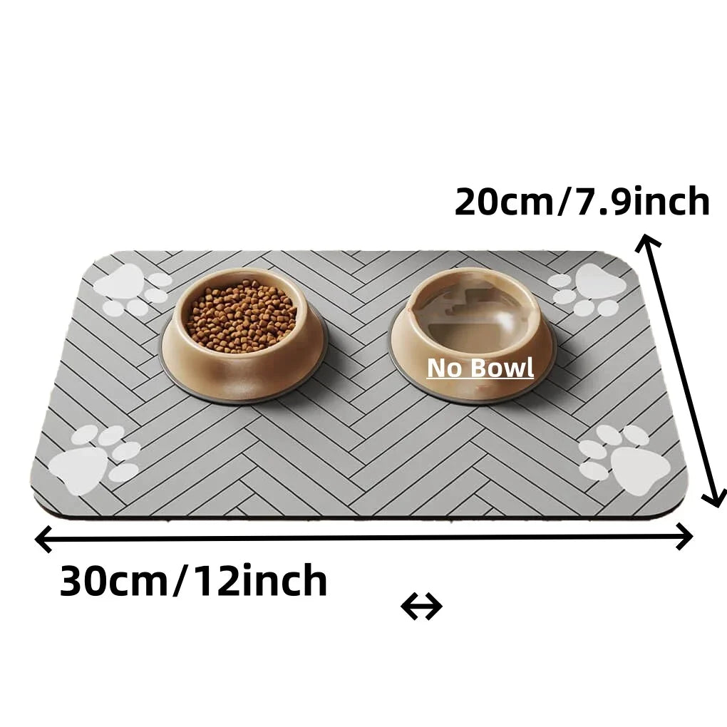 🦴 Tappetino Assorbente Impermeabile per Cibo e Acqua – Taglie S/M/L per Cani e Gatti