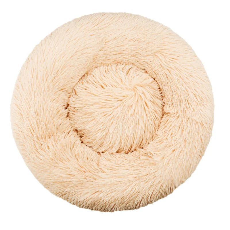 🛏️ Cuccia Rotonda Invernale per Cani e Gatti – Letto Morbido Lavabile in Peluche