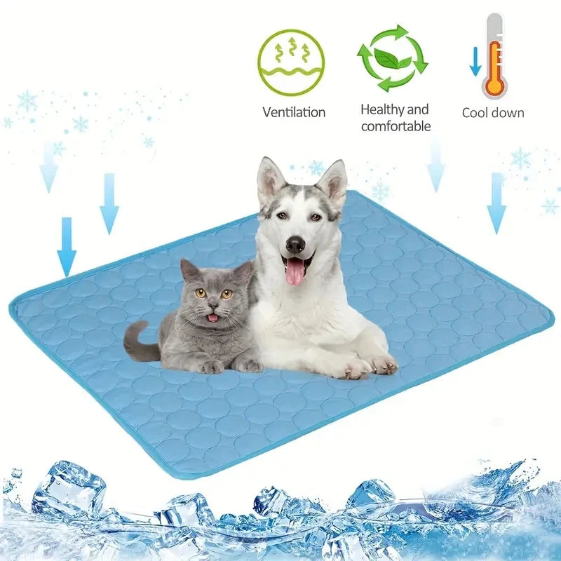 🌬️ Tappetino Refrigerante Estivo per Cani e Gatti – Extra Large, Impermeabile e Ultra Resistente