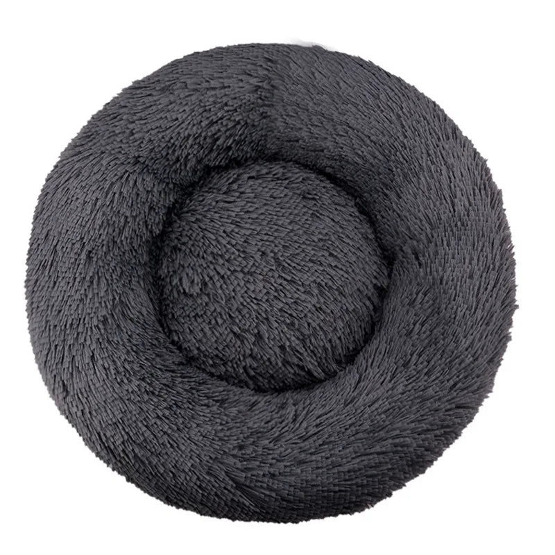 🛏️ Cuccia Rotonda Invernale per Cani e Gatti – Letto Morbido Lavabile in Peluche