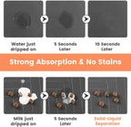 🦴 Tappetino Assorbente Impermeabile per Cibo e Acqua – Taglie S/M/L per Cani e Gatti