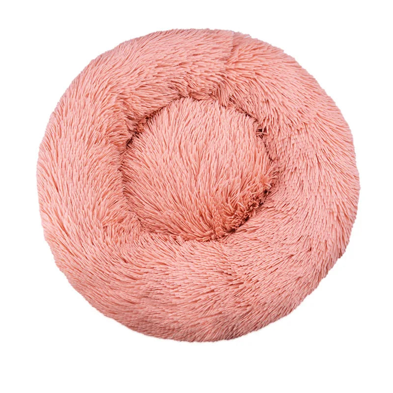 🛏️ Cuccia Rotonda Invernale per Cani e Gatti – Letto Morbido Lavabile in Peluche