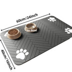 🦴 Tappetino Assorbente Impermeabile per Cibo e Acqua – Taglie S/M/L per Cani e Gatti