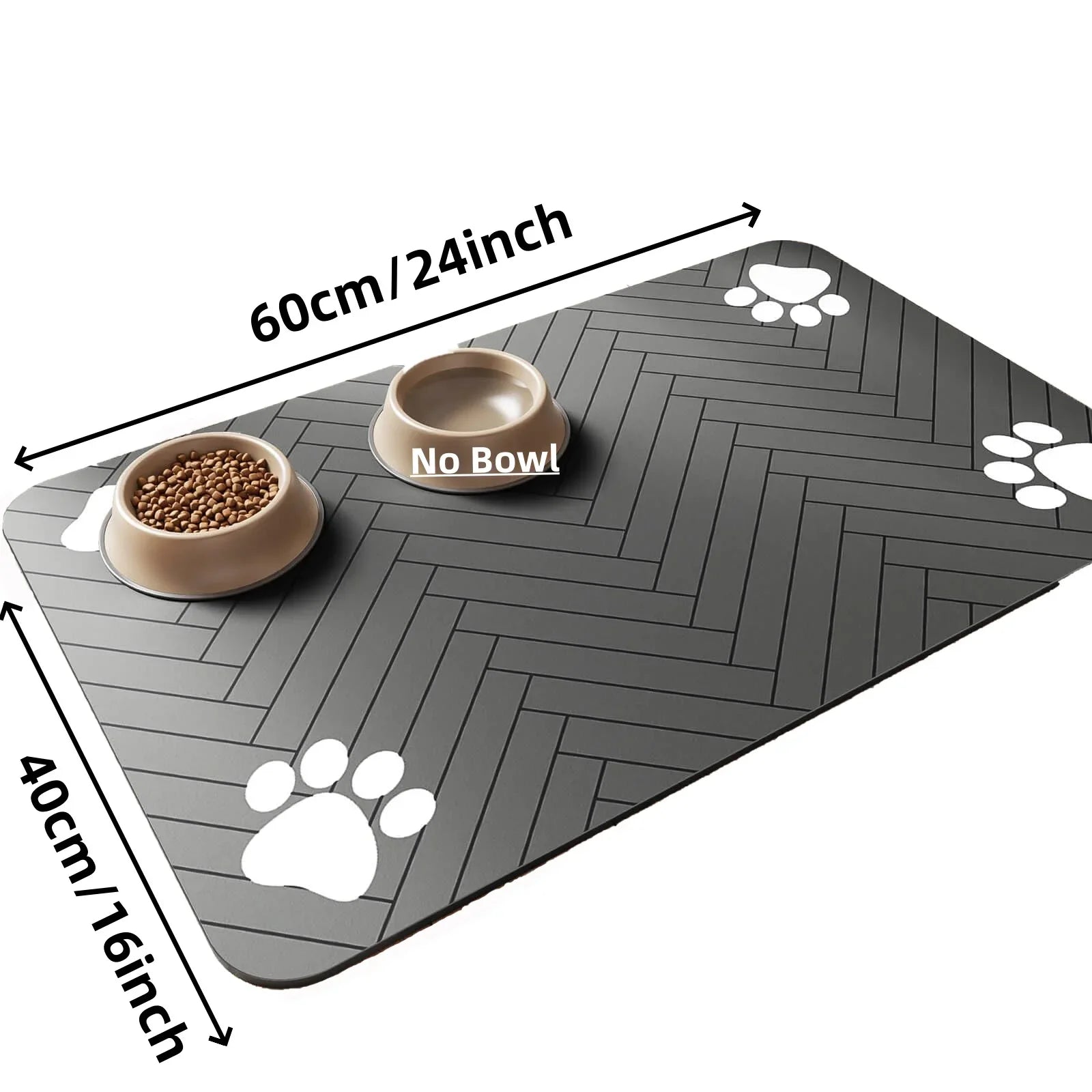 🦴 Tappetino Assorbente Impermeabile per Cibo e Acqua – Taglie S/M/L per Cani e Gatti