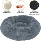 🛏️ Cuccia Rotonda Invernale per Cani e Gatti – Letto Morbido Lavabile in Peluche