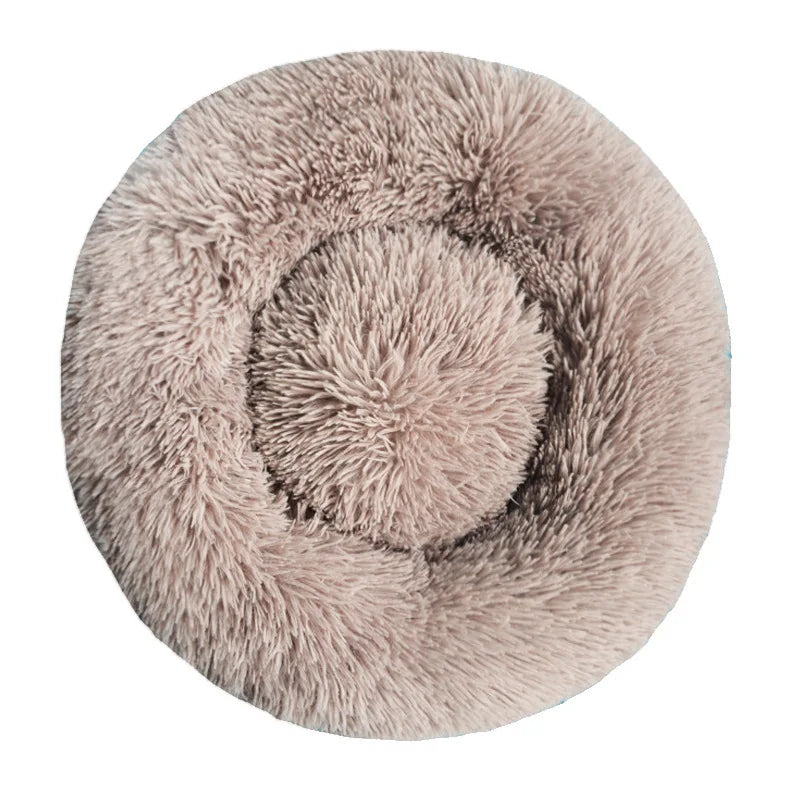 🛏️ Cuccia Rotonda Invernale per Cani e Gatti – Letto Morbido Lavabile in Peluche