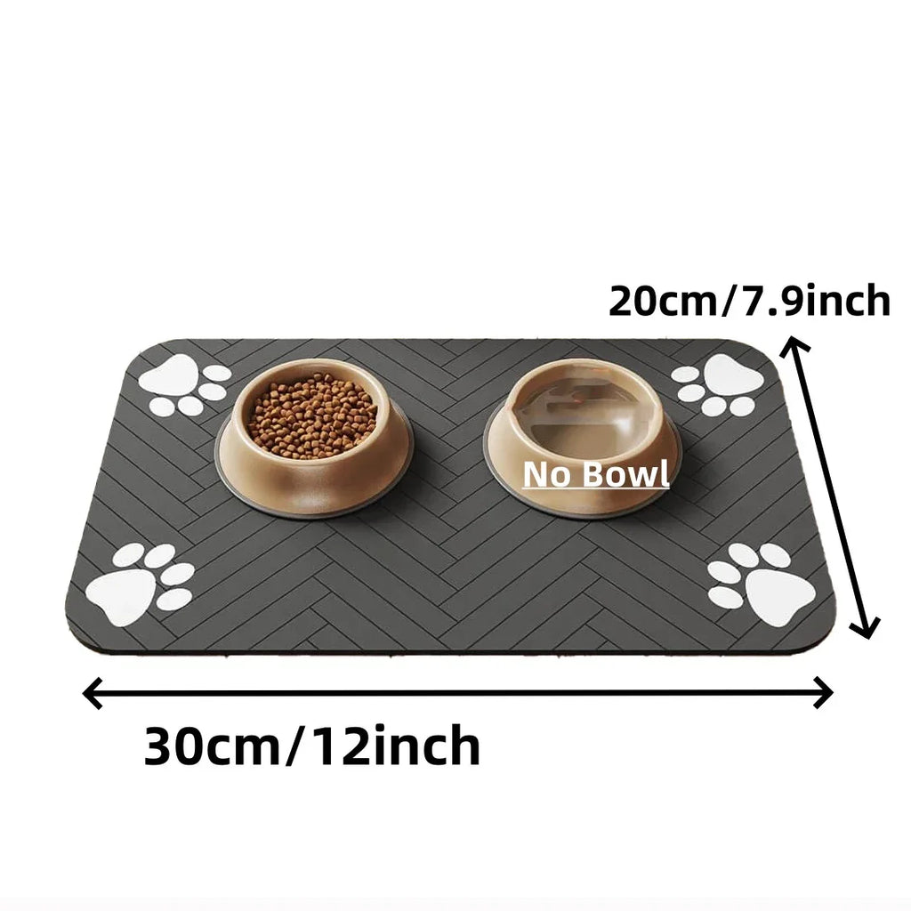 🦴 Tappetino Assorbente Impermeabile per Cibo e Acqua – Taglie S/M/L per Cani e Gatti