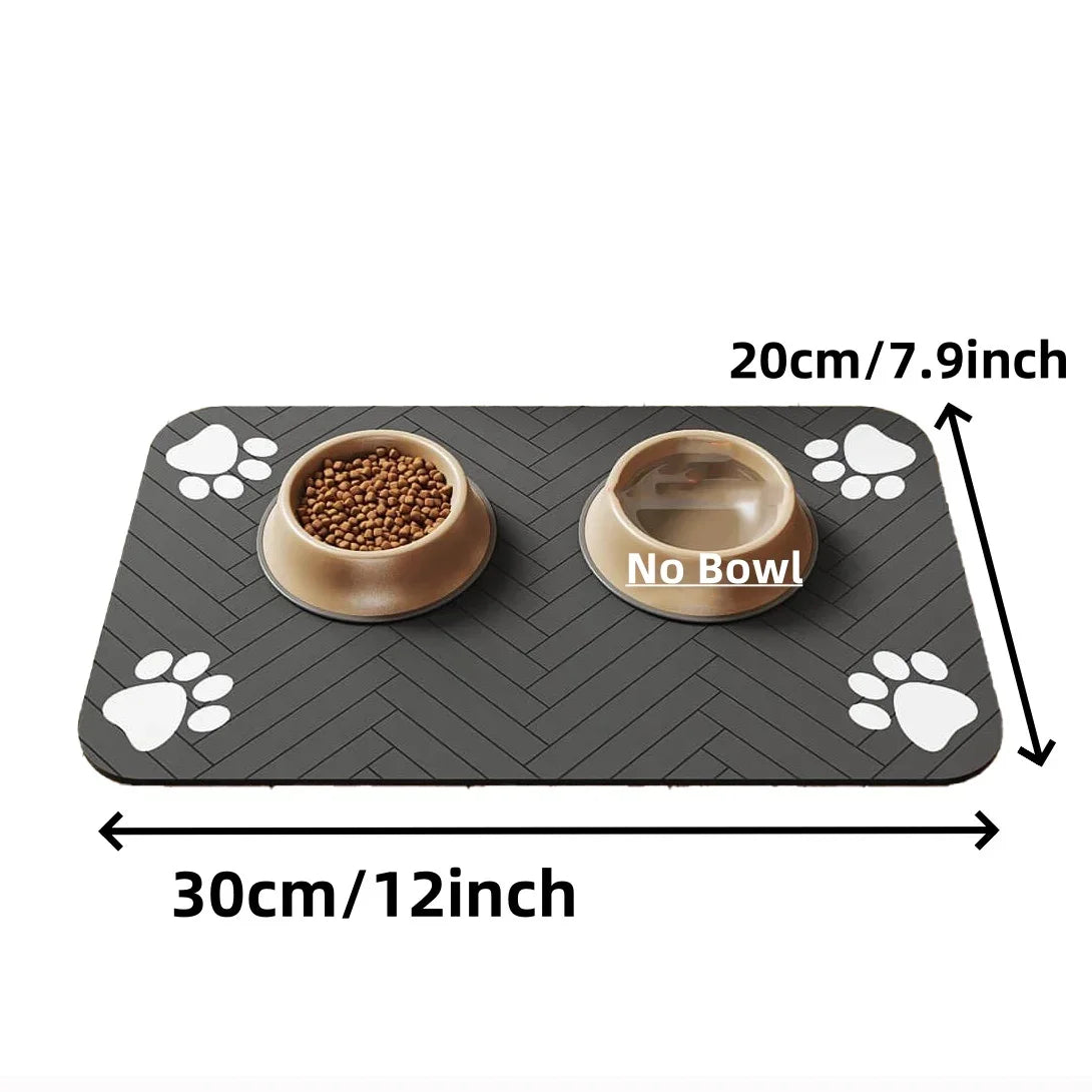 🦴 Tappetino Assorbente Impermeabile per Cibo e Acqua – Taglie S/M/L per Cani e Gatti