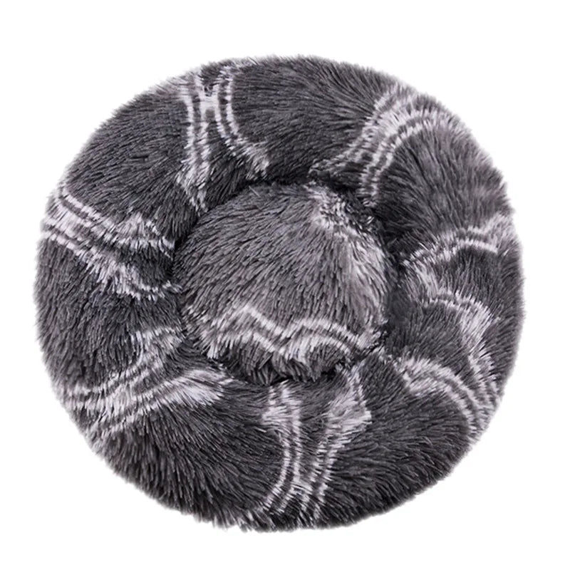 🛏️ Cuccia Rotonda Invernale per Cani e Gatti – Letto Morbido Lavabile in Peluche