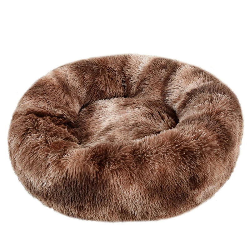 🛏️ Cuccia Rotonda Invernale per Cani e Gatti – Letto Morbido Lavabile in Peluche