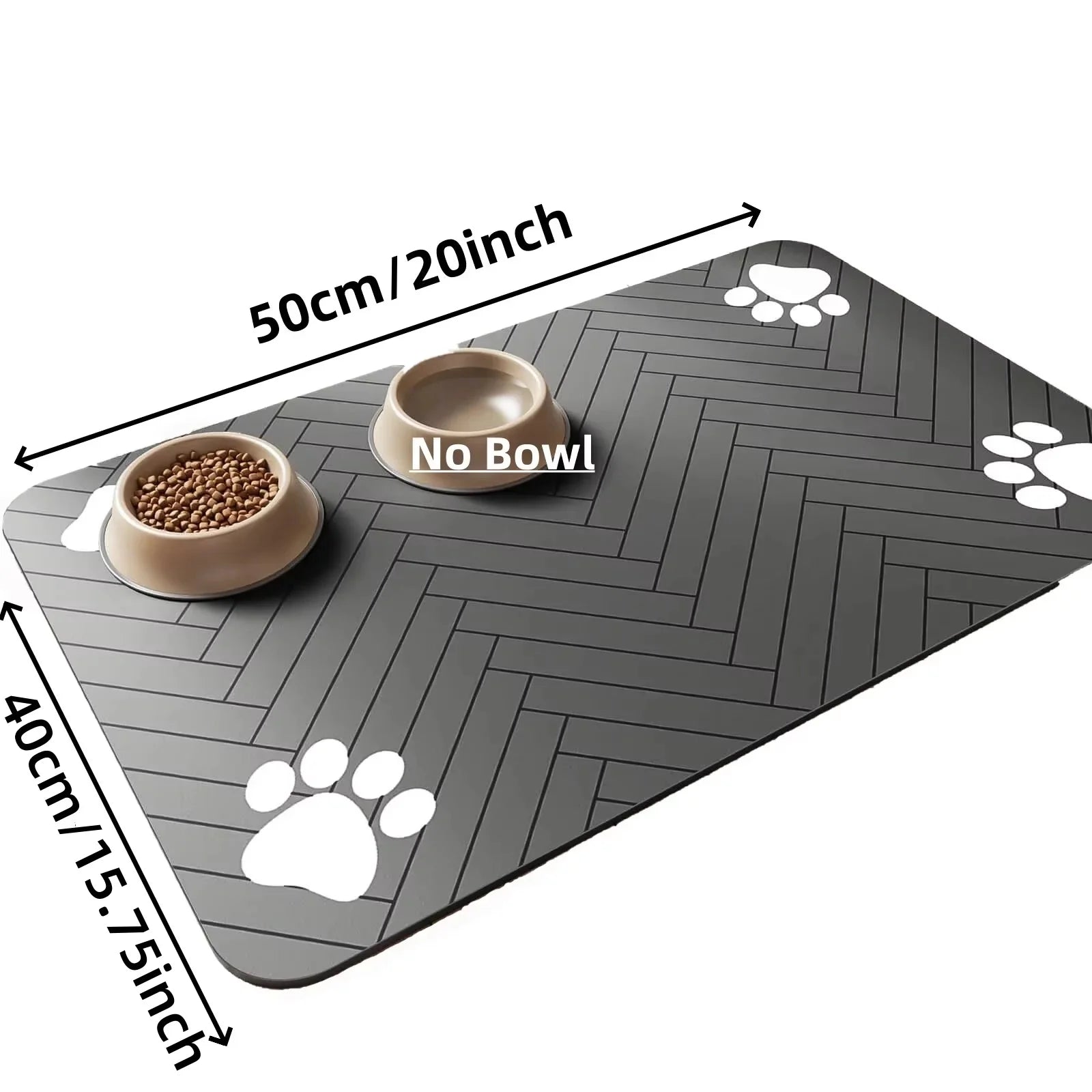 🦴 Tappetino Assorbente Impermeabile per Cibo e Acqua – Taglie S/M/L per Cani e Gatti