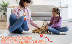 3pcs Set Red, Grey, Green Fully Automatic 360° Rolling Pet Ball - Grinding and Relief Feature with USB Charging LED Light, Durable Plastic Material - Suitable for Kittens and Dogs - Interactive Toy - Easter and Patriots Day