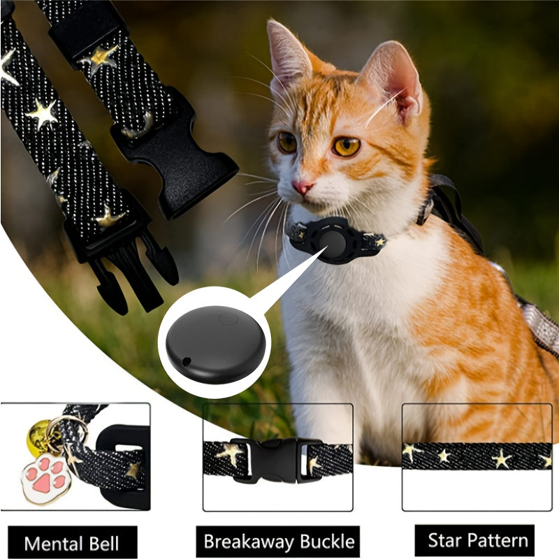 Pet GPS Smart Collar Set with Anti-Lost Device + Collar + Protective Cover - Real-time Tracking, Global Precise Location, Wireless Low-Power Battery Anti-Loss Device. Note: The anti-lost device is available in two styles comp