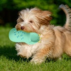 Interactive Squeaky Dog Toy for Aggressive Chewers - Durable Rubber Slippers-Shaped Chew Toy with "I Love You" Design, Teeth Cleaning & Training, Indoor/Outdoor Play for Small, Medium, Large Dogs & Puppies, Dog Toys for Teeth