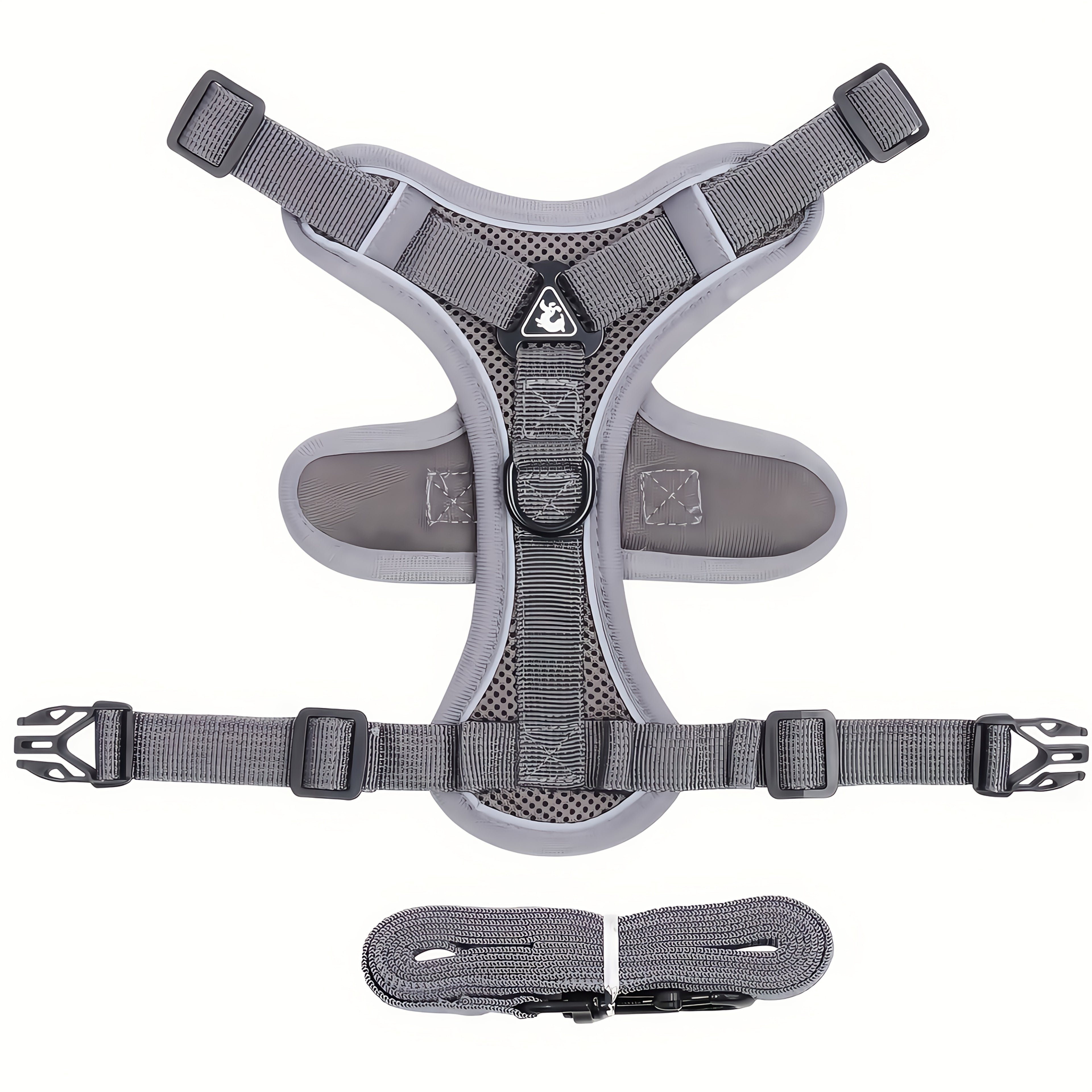 Vest-style pet harness, cat leash and collar set, soft walking leash for cats, anti-escape adjustable cat leash, reflective vest jacket, breathable kitten harness suit, easy to wear, suitable for outdoor walks