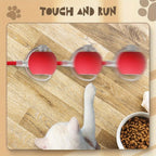 3pcs Set Red, Grey, Green Fully Automatic 360° Rolling Pet Ball - Grinding and Relief Feature with USB Charging LED Light, Durable Plastic Material - Suitable for Kittens and Dogs - Interactive Toy - Easter and Patriots Day